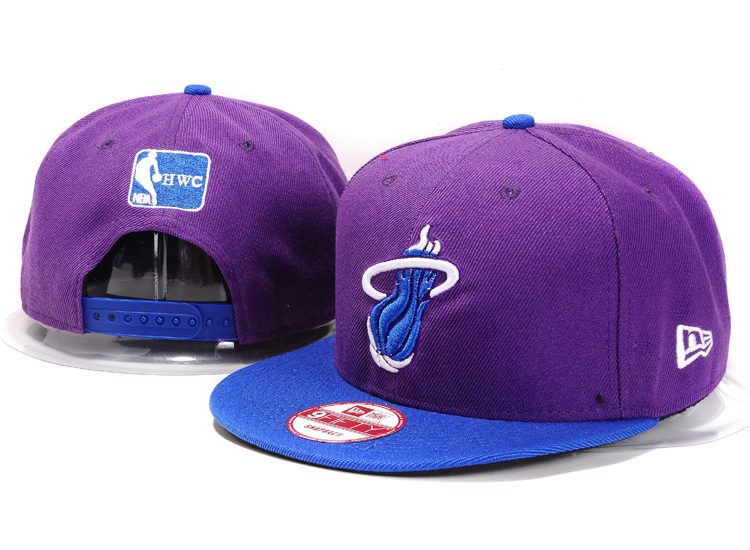 NBA Miami Heat NE Snapback Hat #135